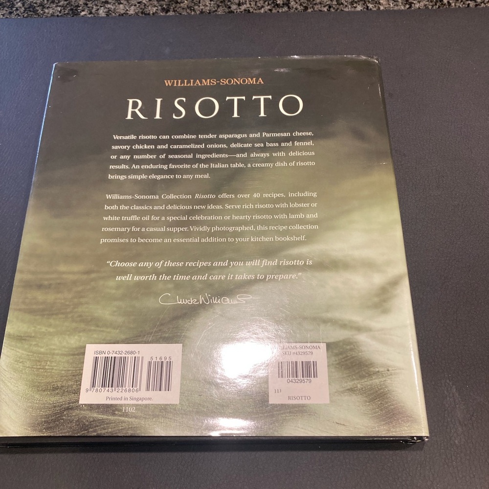 Williams-Sonoma Risotto Cookbook - Olive Green Cover - Picture 2 of 9